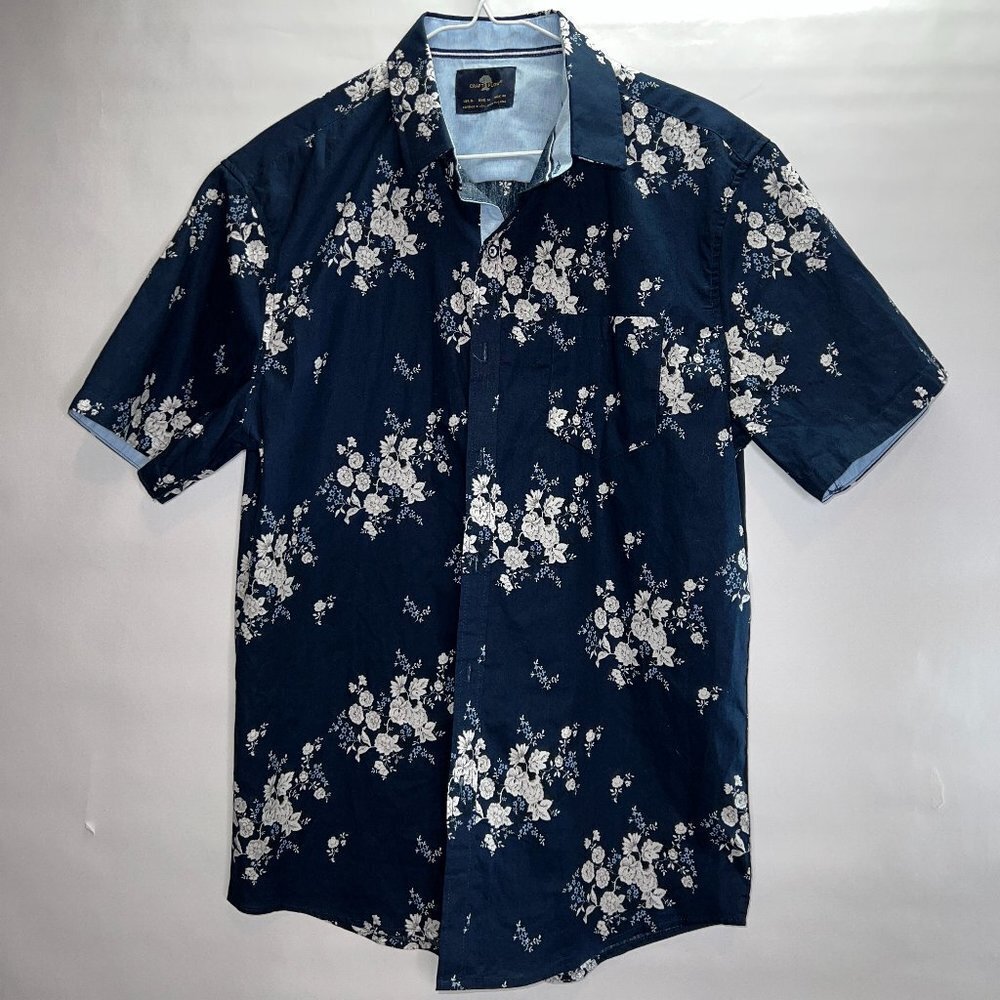 Craft flow floral button down shirt M